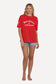 I Will Travel Short Sleeve T-Shirt - Fiesta Red