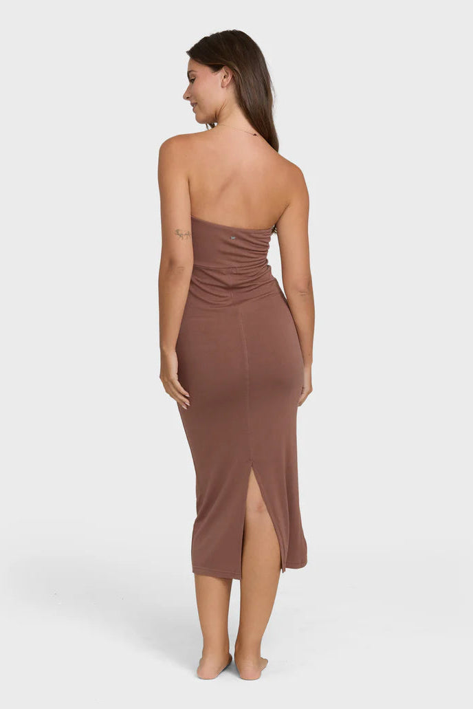 Lily Midi Knit Dress - Black Stone