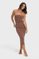 Lily Midi Knit Dress - Black Stone