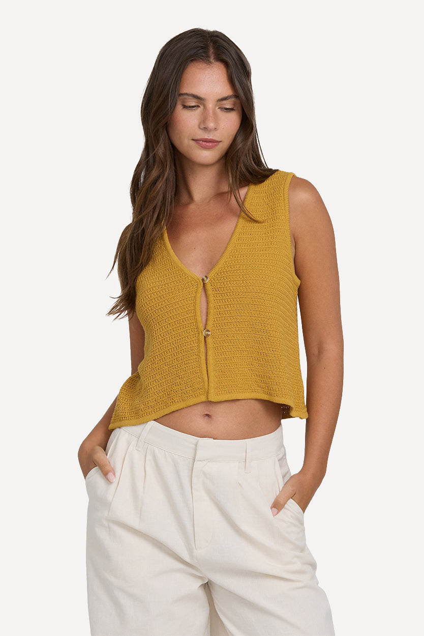 Need Now Sweater Tank - Wild Honey