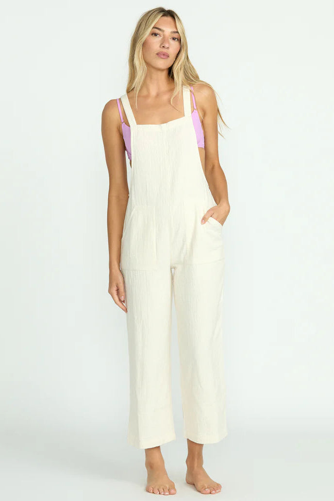 Pacific Time Jumpsuit - White Cap