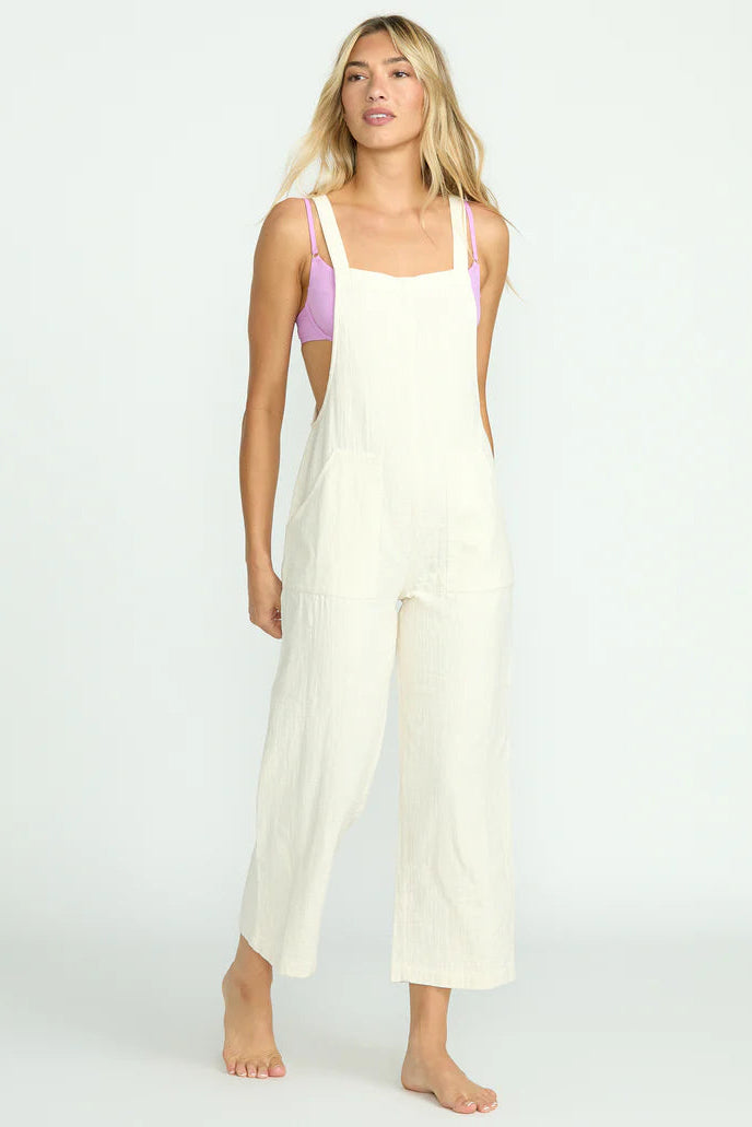 Pacific Time Jumpsuit - White Cap