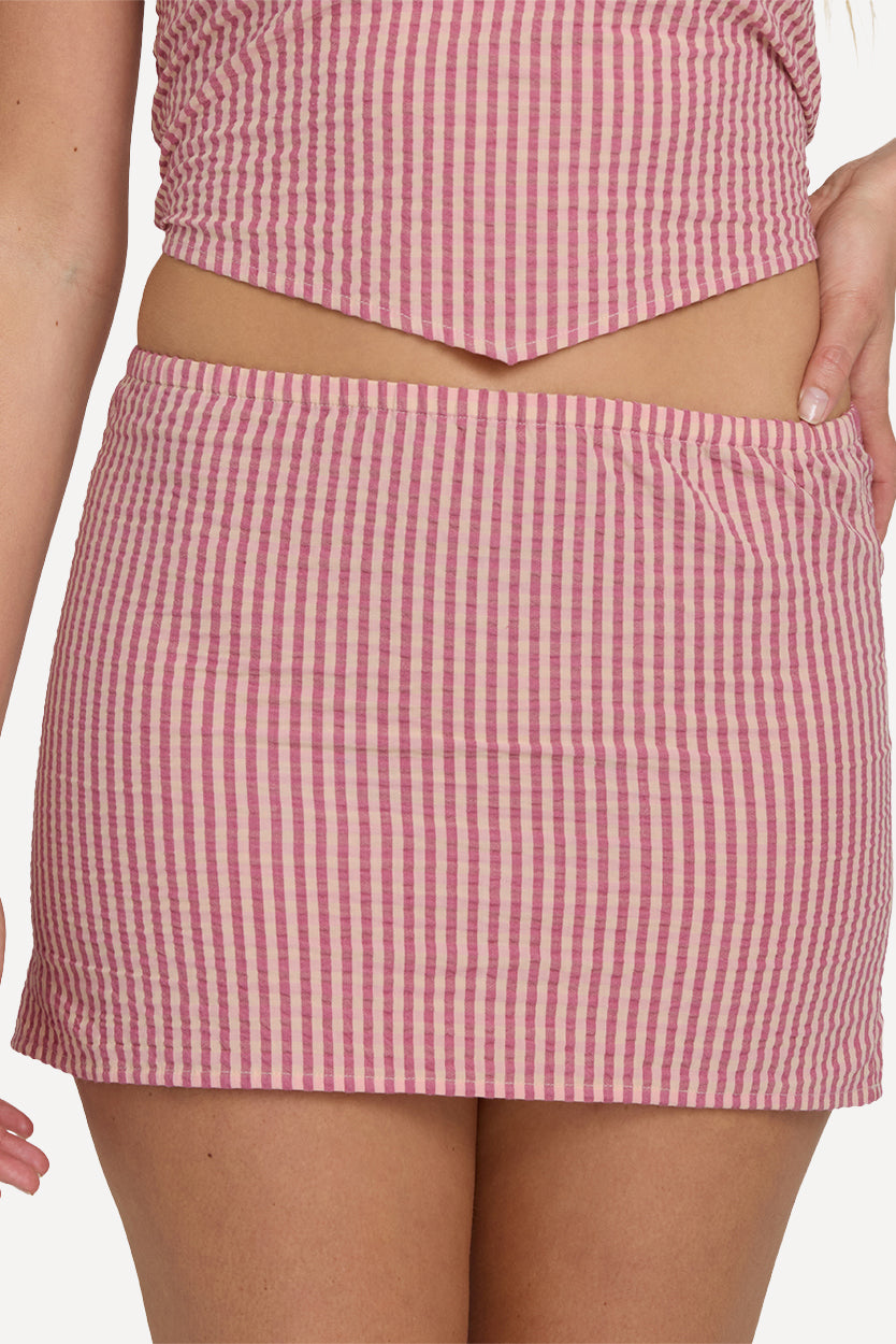 So Micro Mini Skirt - Pink Sunset