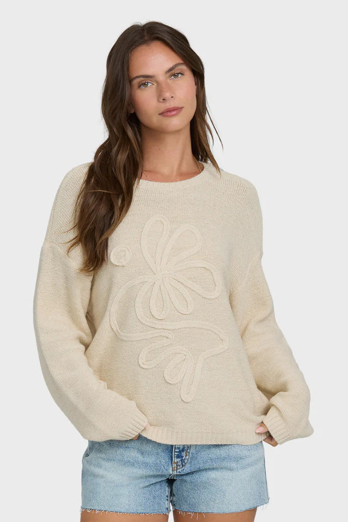 Soft Wave Sweater - White Cap