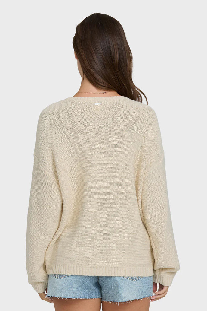 Soft Wave Sweater - White Cap