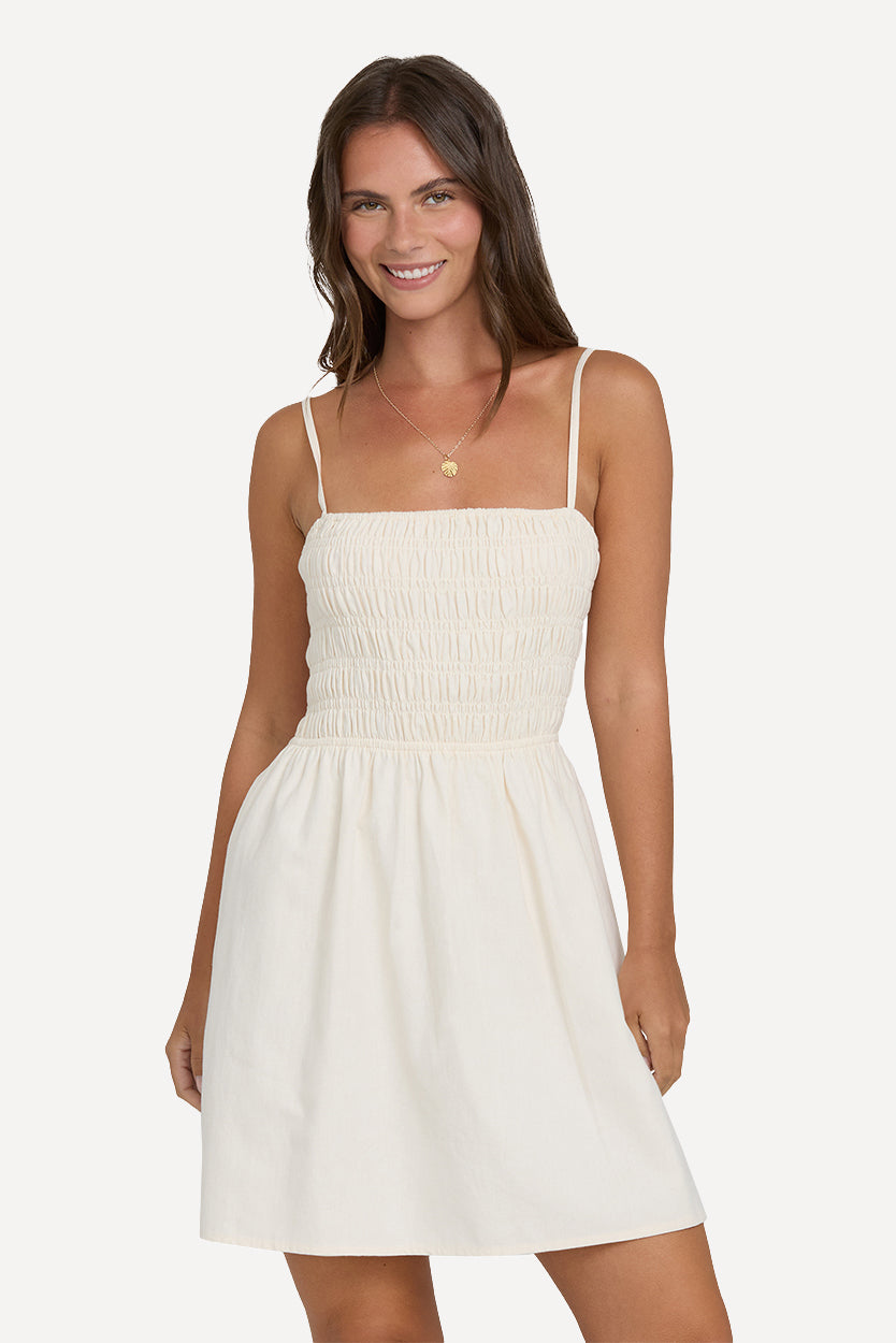 Suns Out Mini Dress - White Cap