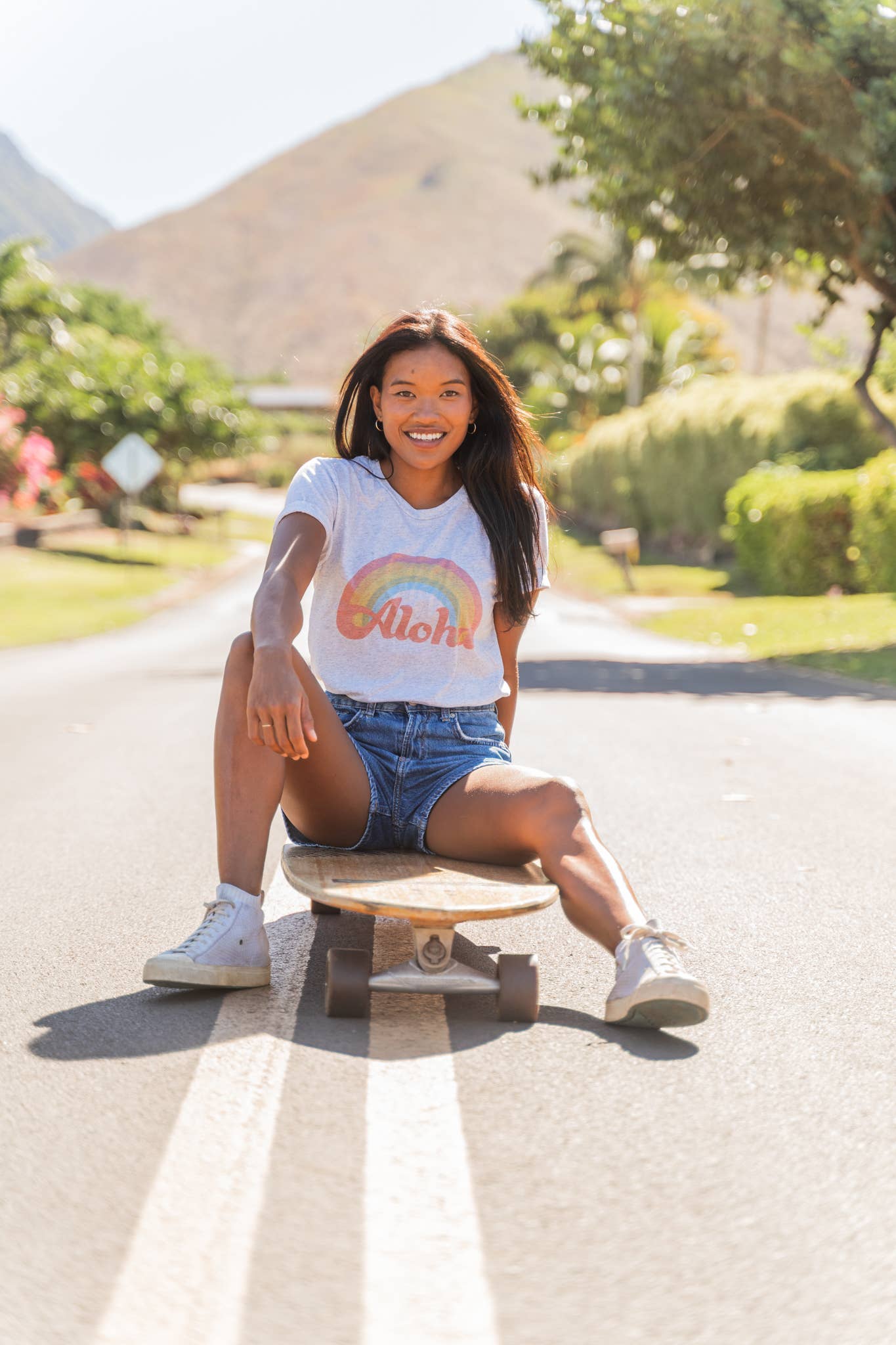 Aloha Retro Rainbow Tee