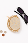 Reverse side of the Coconut Ave Shell Coin Purse displayed with sunglasses and coins, showing glass beadwork on both sides.