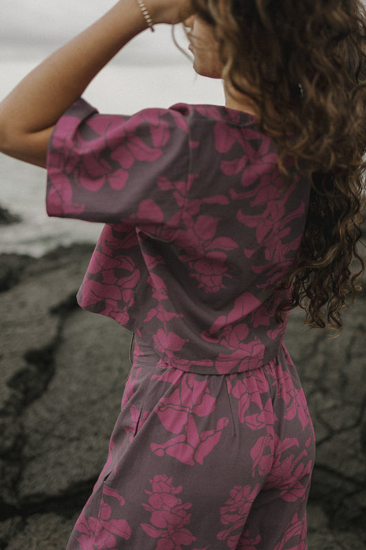 Cabana Crop Top - Liko Bordeaux