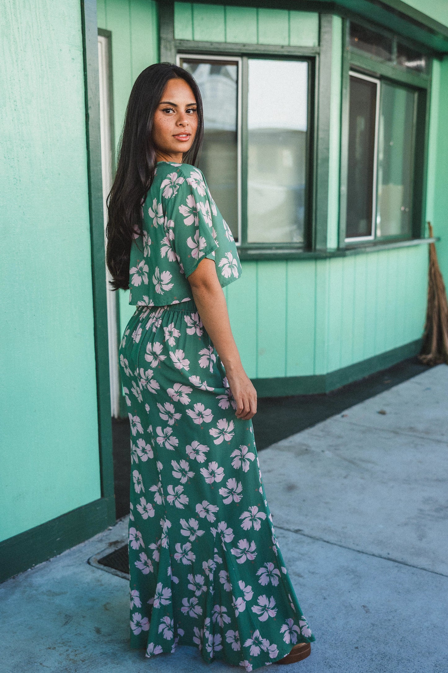 Cabana Crop Top - Island Bloom Jungle