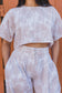 Cabana Crop Top - Coastal Palm
