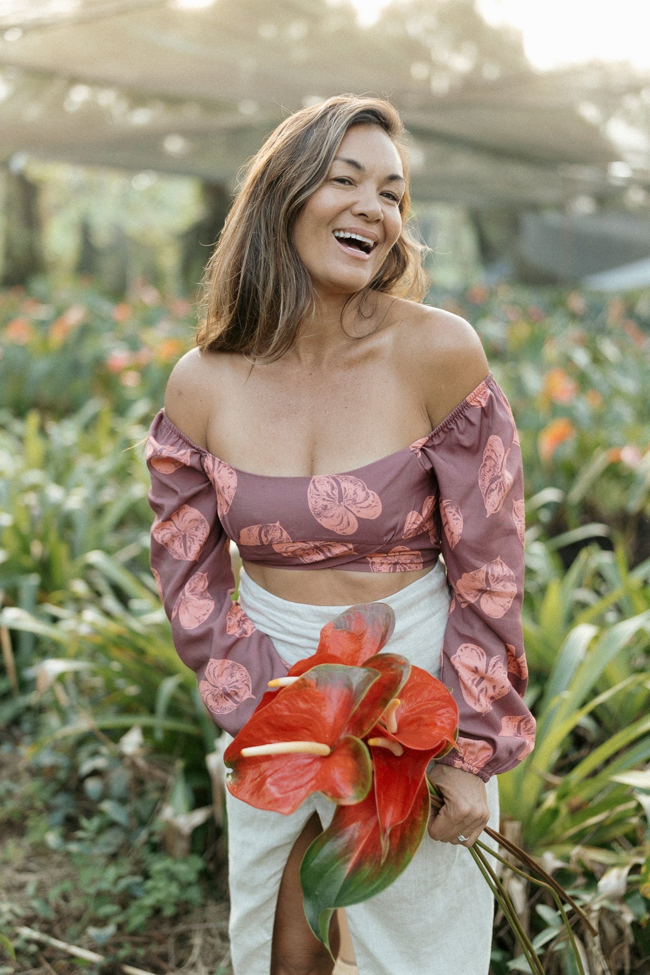 Long Sleeve Gypsy Top-Na Puʻuwai