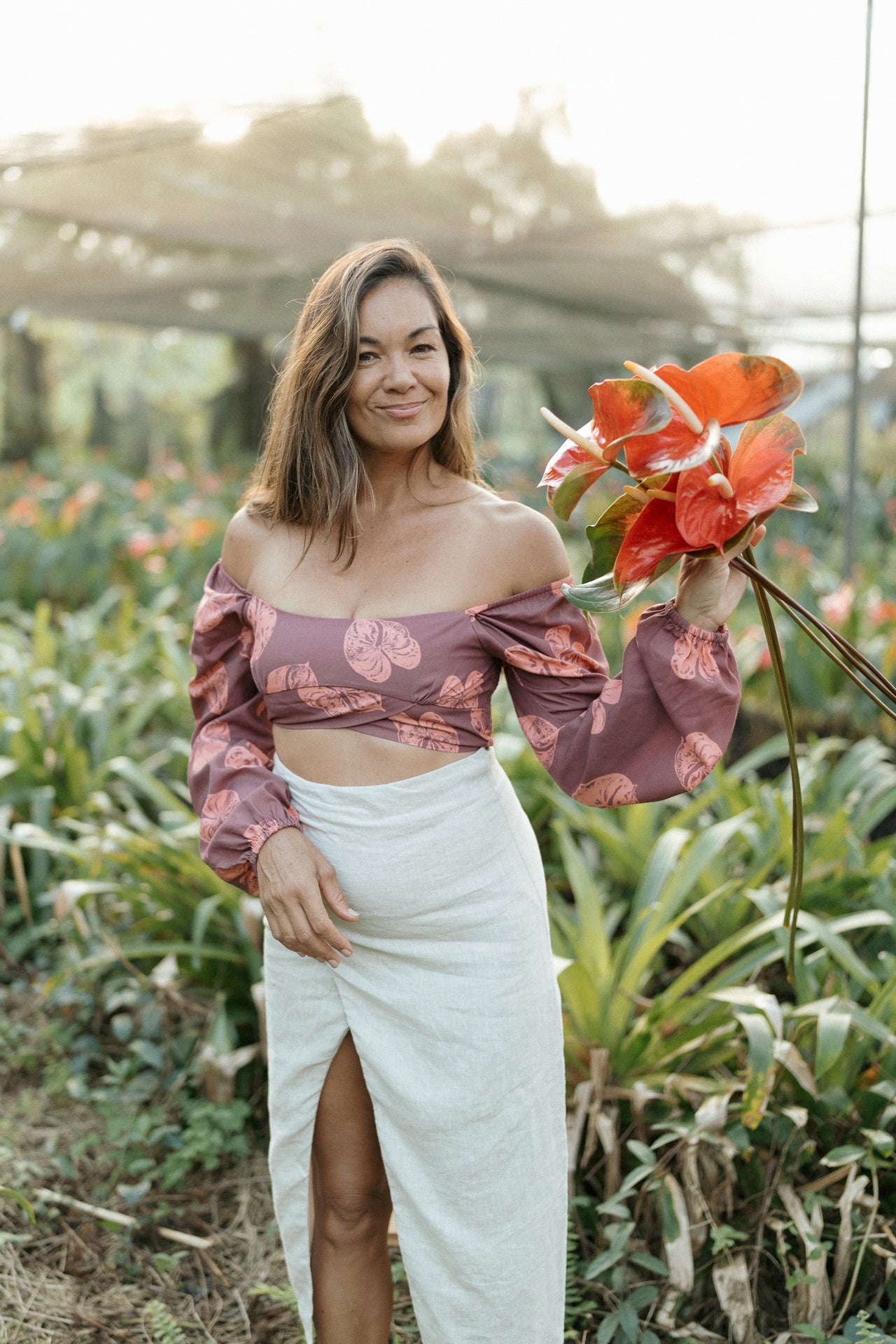 Long Sleeve Gypsy Top-Na Puʻuwai