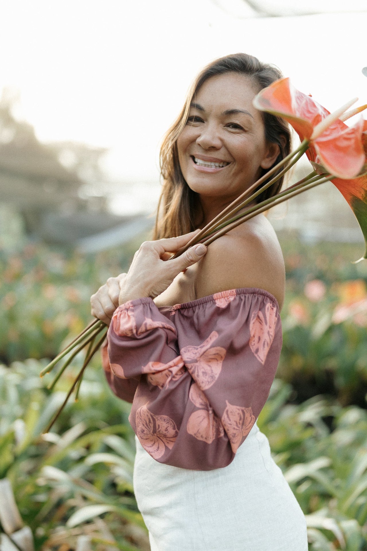Long Sleeve Gypsy Top-Na Puʻuwai