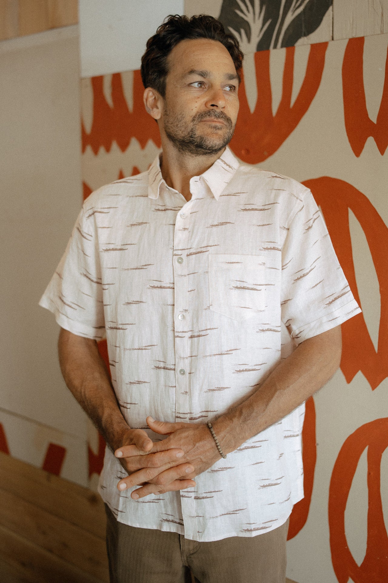 Stay Cool Men's Shirt - The Paddlers in Sand