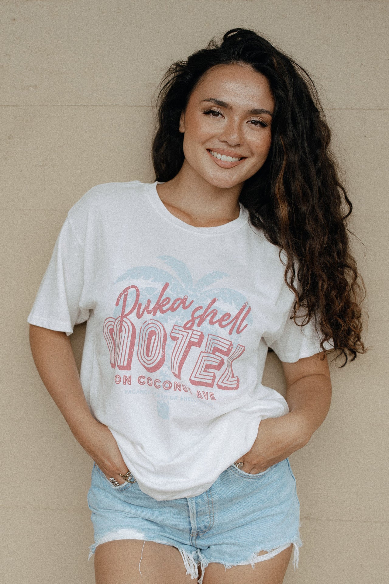 Puka Shell Boyfriend Tee - Sea Salt