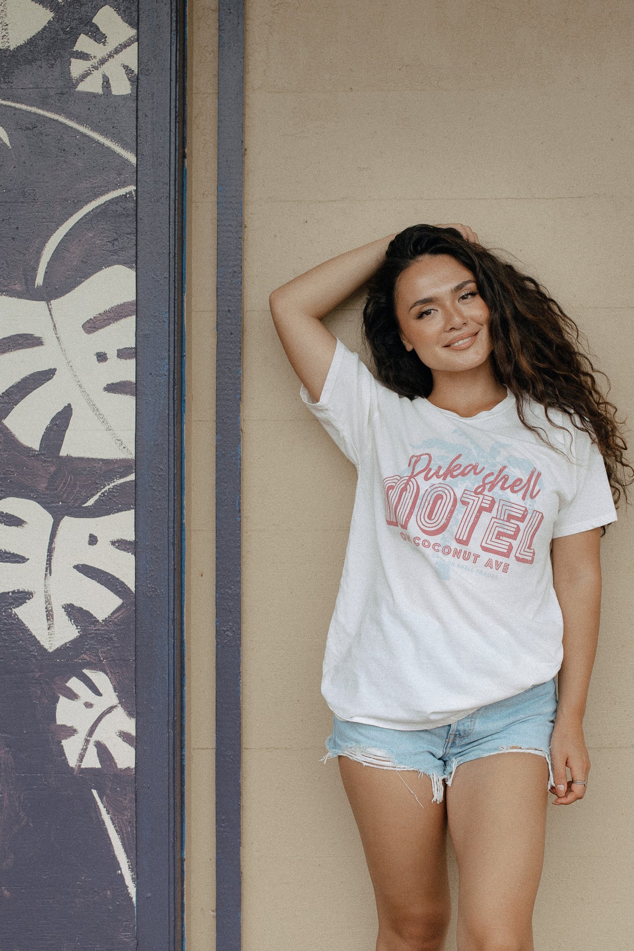 Puka Shell Boyfriend Tee - Sea Salt