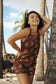 Shandy Dress - Chocolate Bloom