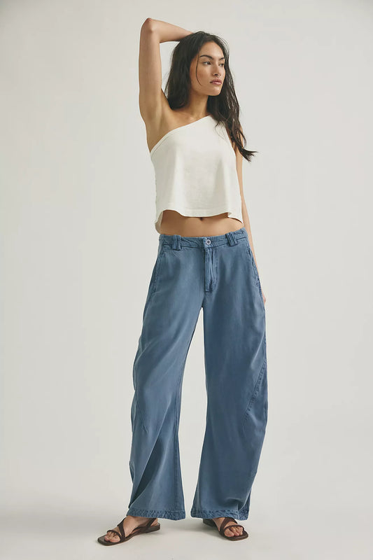 Spotlight Washed Trouser - Flint Stone
