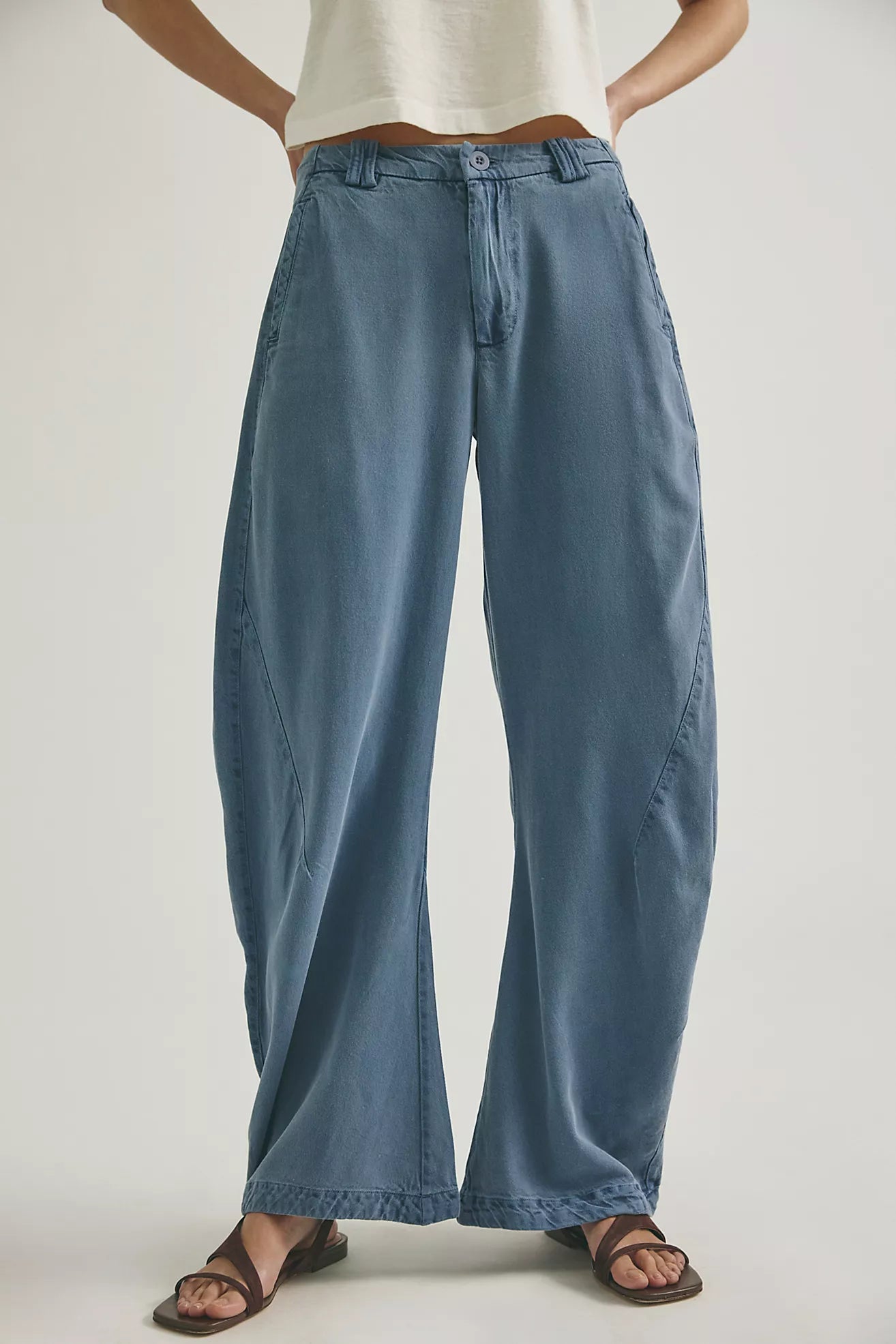 Spotlight Washed Trouser - Flint Stone