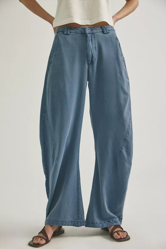 Spotlight Washed Trouser - Flint Stone