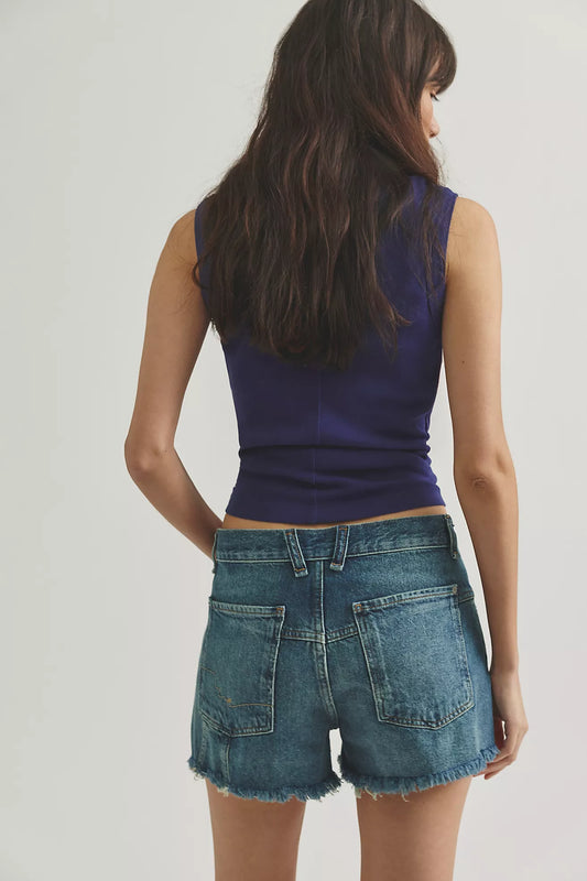 Now or Never Denim Short - Sunsational