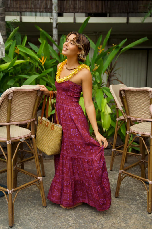 Maile Dress - Mango Sunset