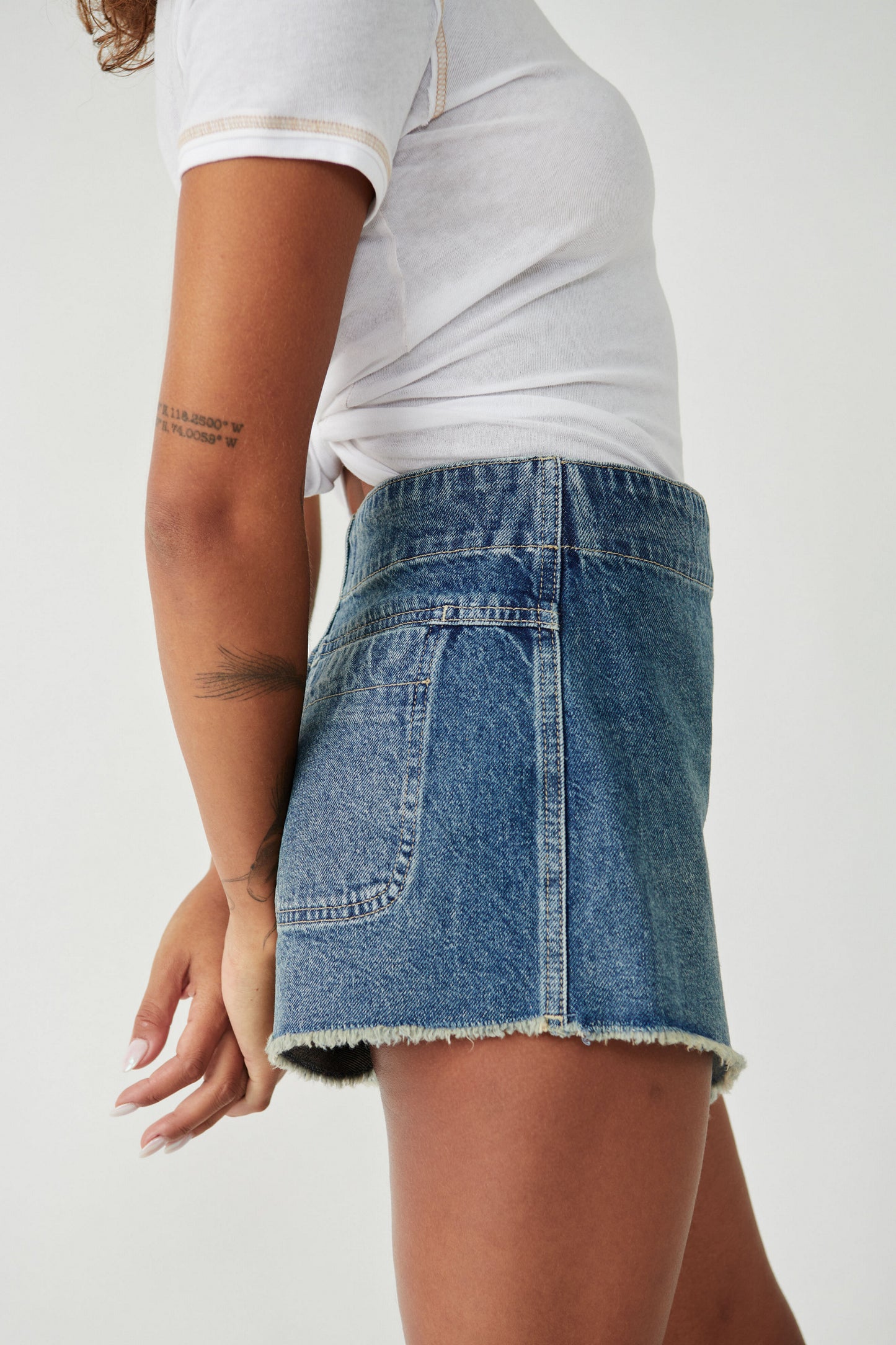 Emmy Denim Skort - Misty Blue