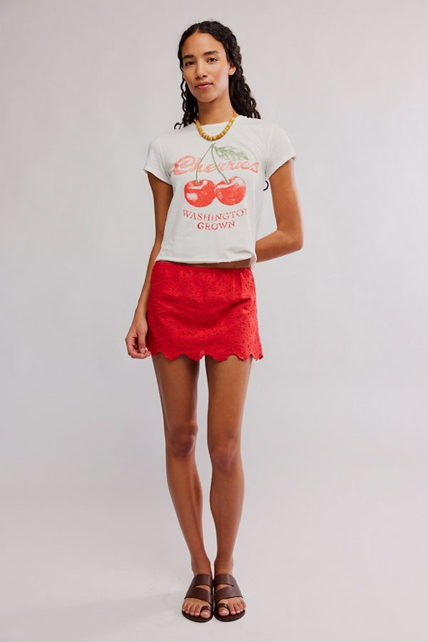 Eyes On You Skort - High Risk Red