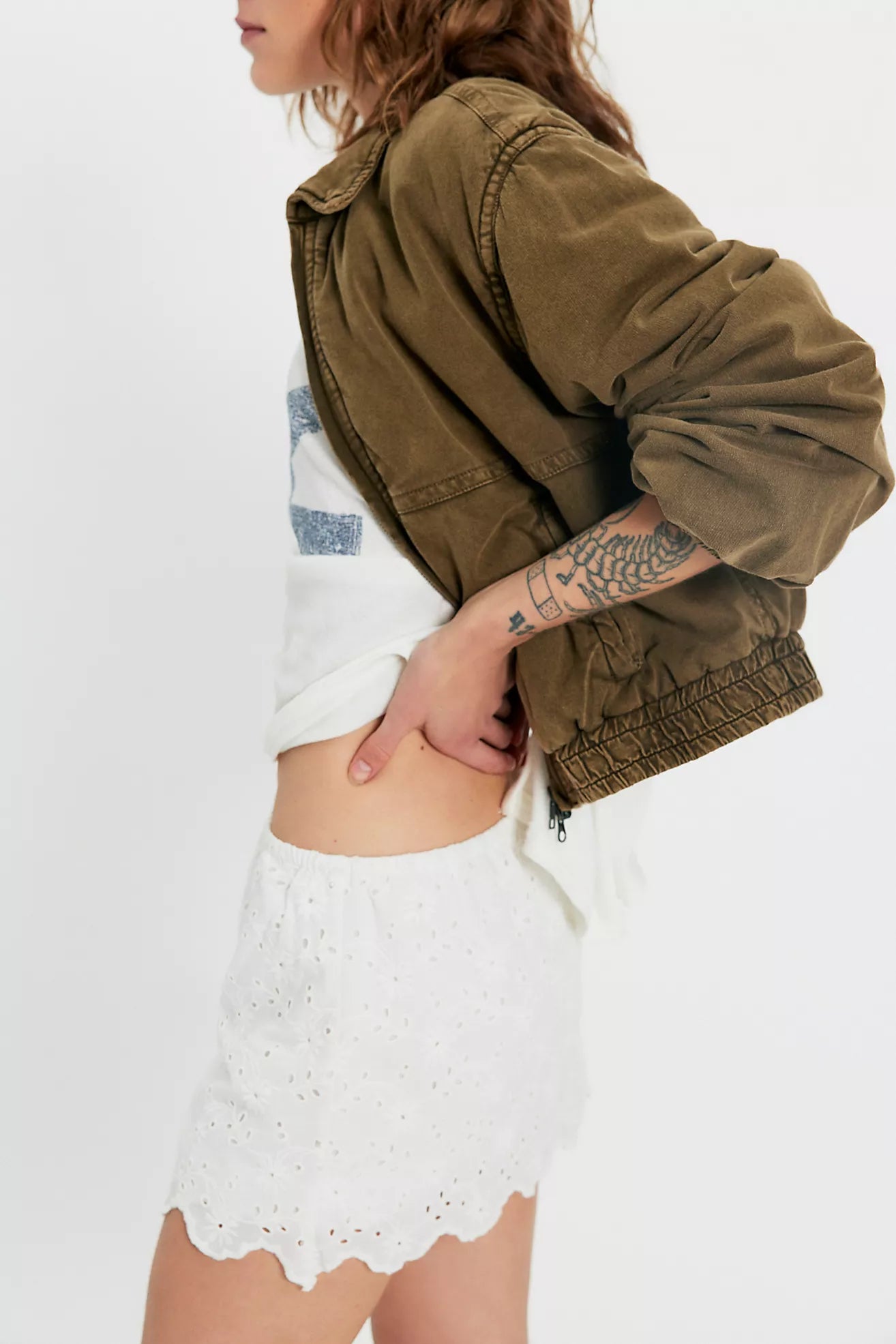 Eyes On You Skort - Ivory