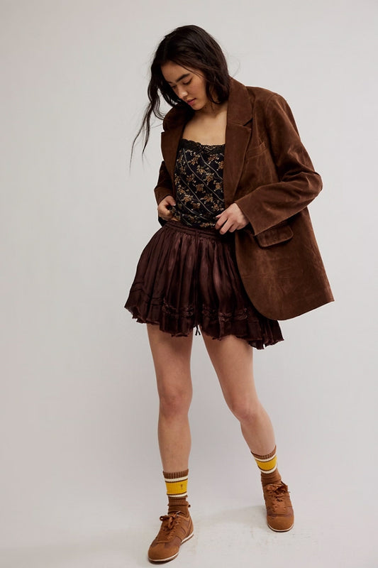 Third Charm Shine Mini Skirt