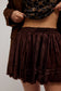Third Charm Shine Mini Skirt