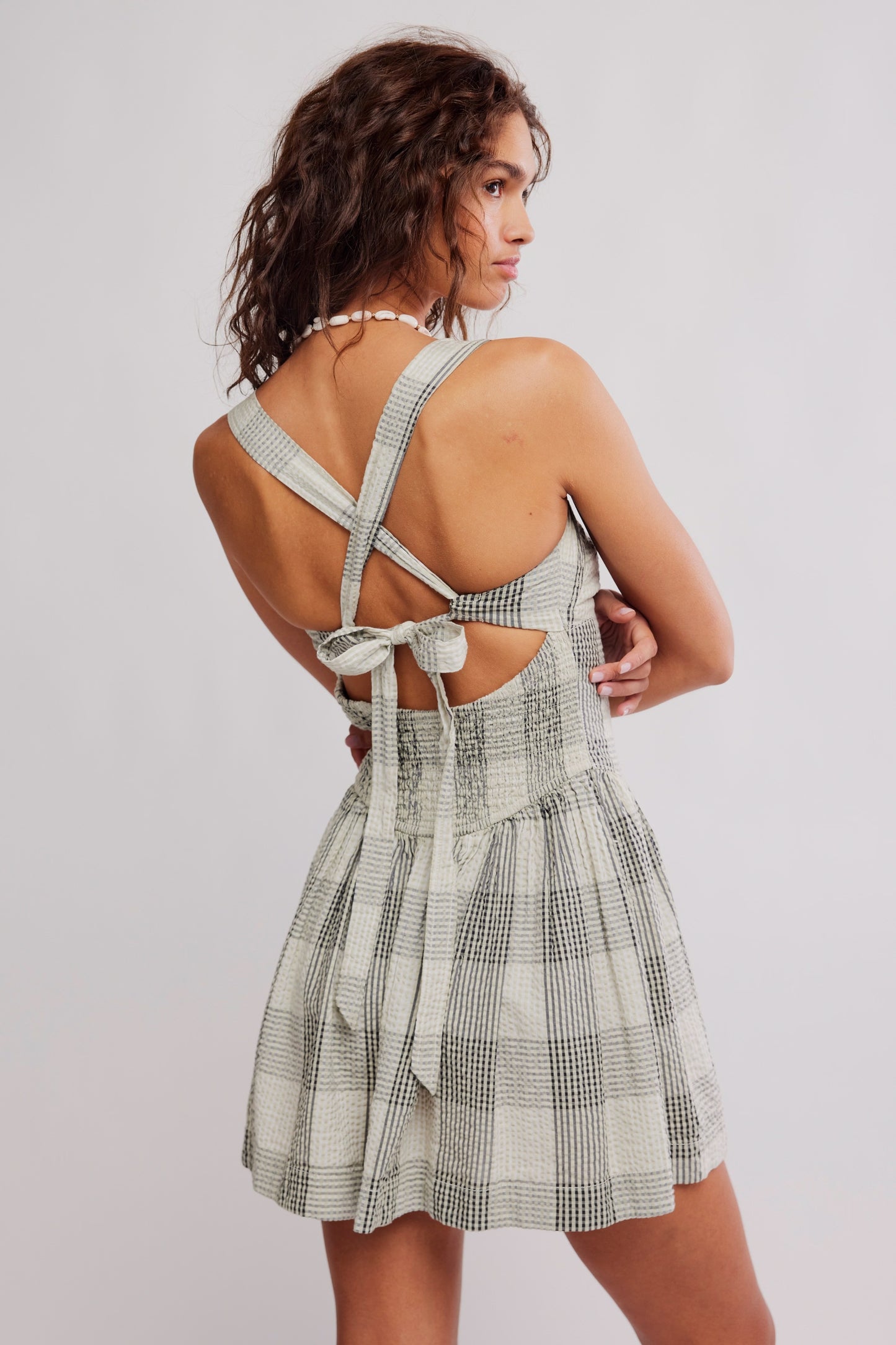 Laurel Plaid Mini - Black White Combo