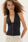 Ramona Printed Halter - Black Combo