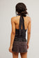 Ramona Printed Halter - Black Combo