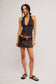 Ramona Printed Halter - Black Combo