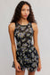 Raven Printed Mini Dress - Midnight Combo