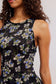 Raven Printed Mini Dress - Midnight Combo