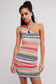 Sun Rays Sweater Mini Dress - Peach Combo