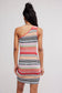 Sun Rays Sweater Mini Dress - Peach Combo