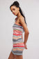 Sun Rays Sweater Mini Dress - Peach Combo