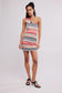 Sun Rays Sweater Mini Dress - Peach Combo