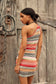 Sun Rays Sweater Mini Dress - Peach Combo