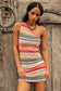 Sun Rays Sweater Mini Dress - Peach Combo
