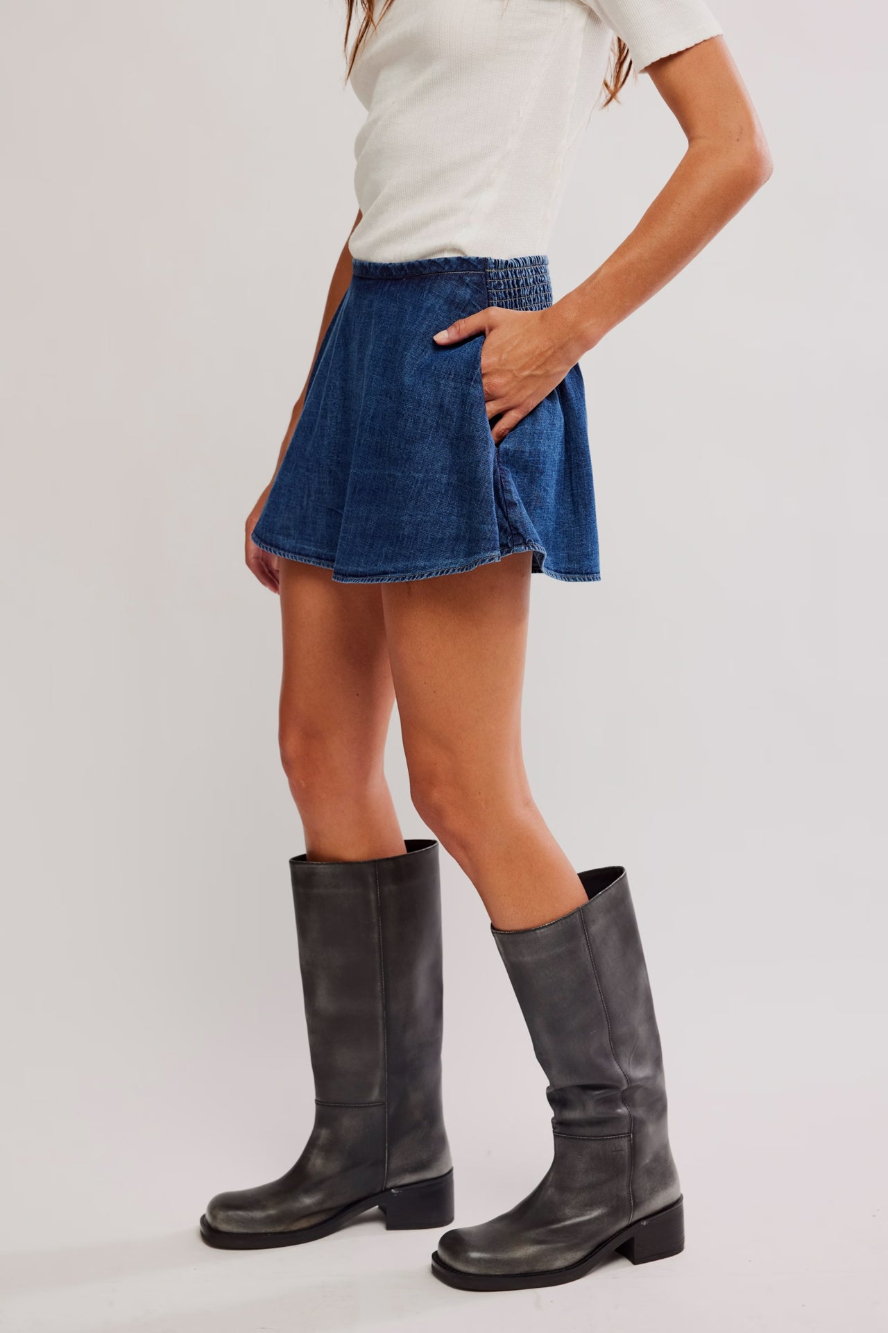 Paradise Found Denim Skort