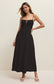 Granada Airy Gauze Maxi Dress - Black