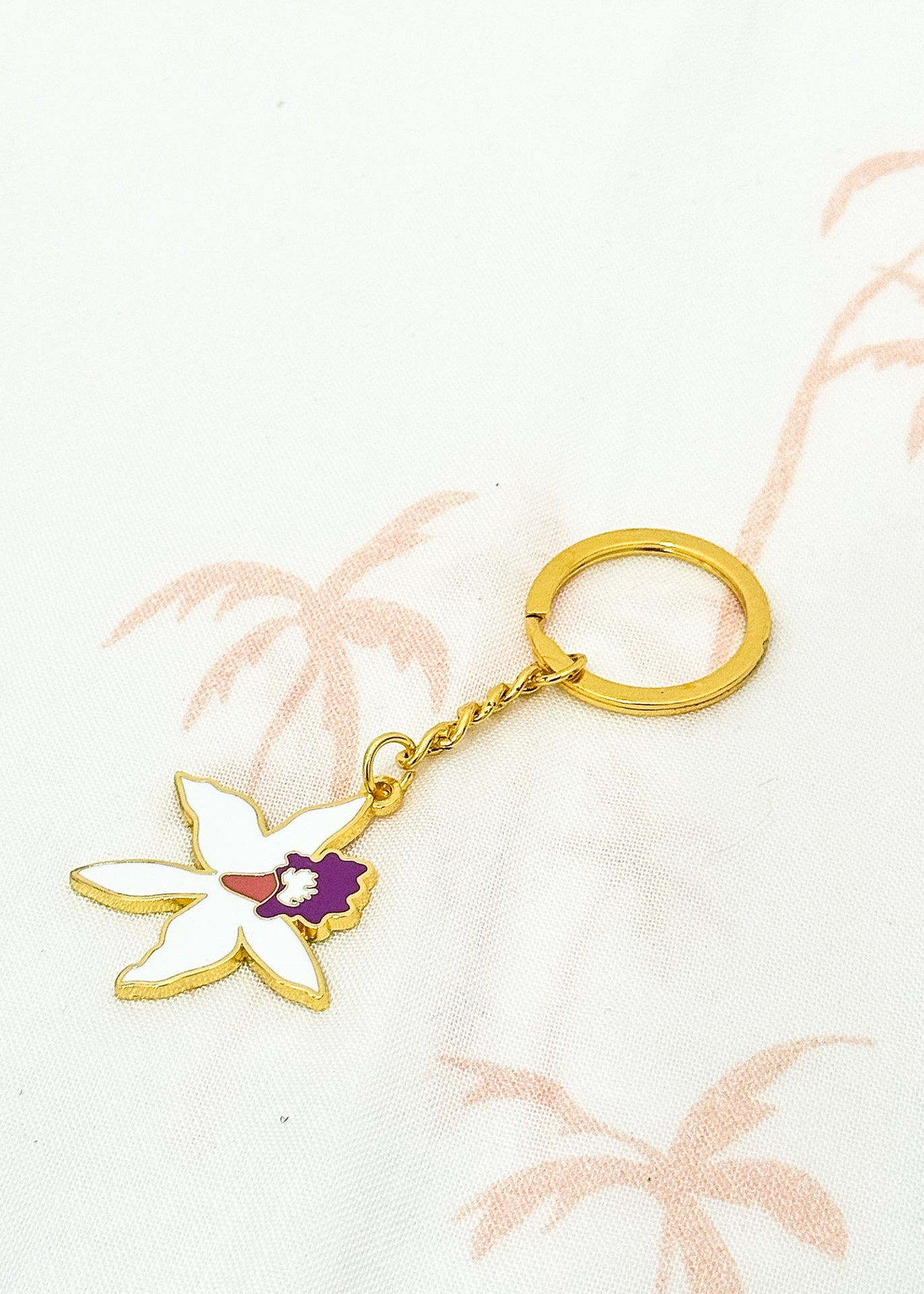 Puna Orchid Keychain