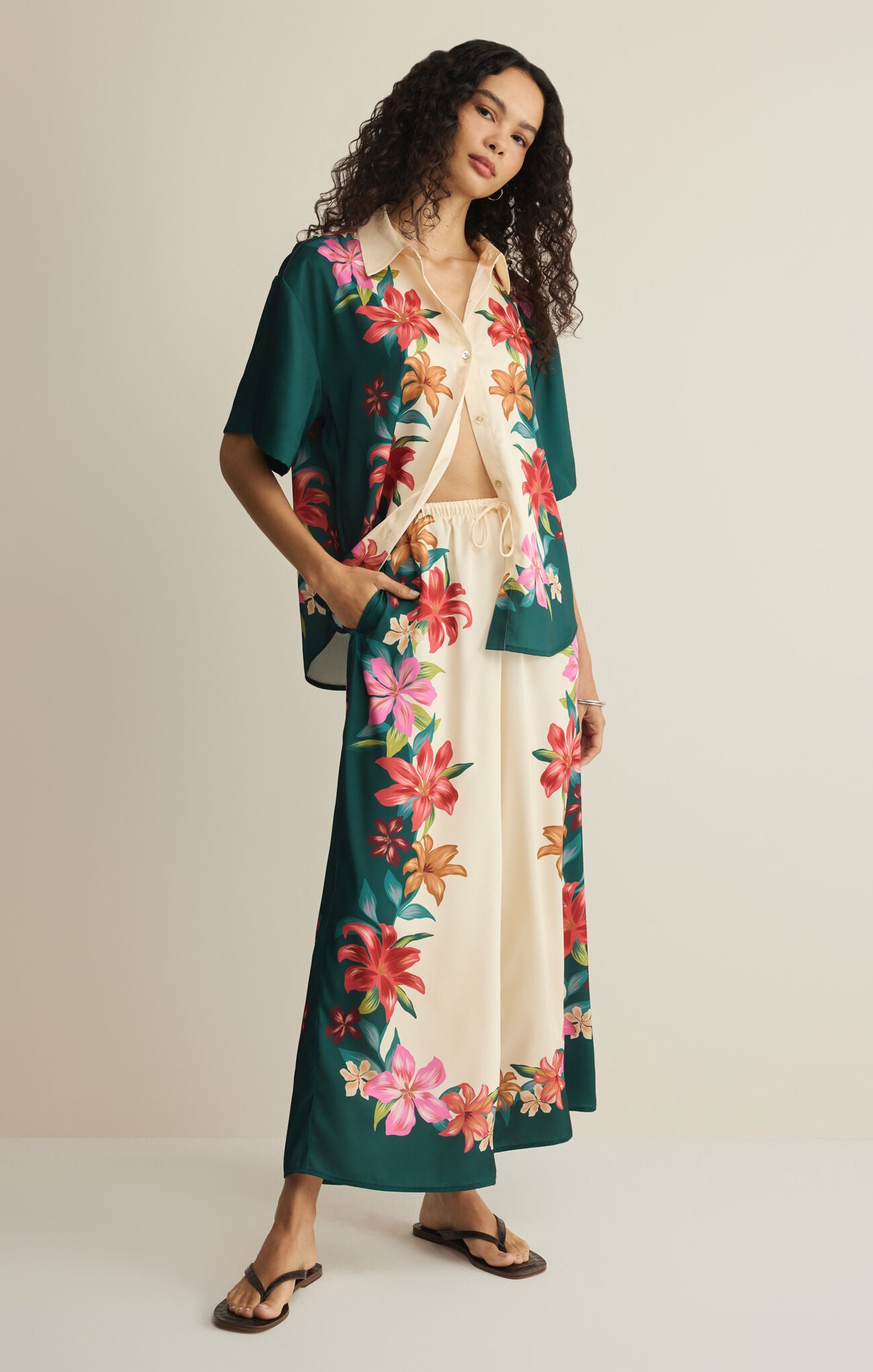 Lani Floral Button Up - Multi