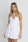 The Harlow Halter Mini Dress