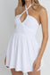 The Harlow Halter Mini Dress